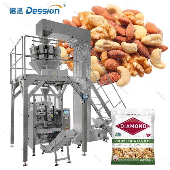 Multi-Nut Vertical Form Fill Seal Packaging Machine | High-Accuracy Multihead Weigher for Whole & Mixed Nuts